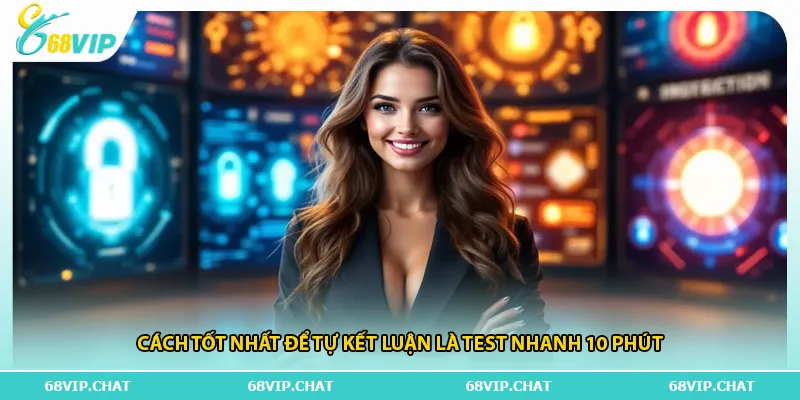 Cách tốt nhất để tự kết luận là test nhanh 10 phút